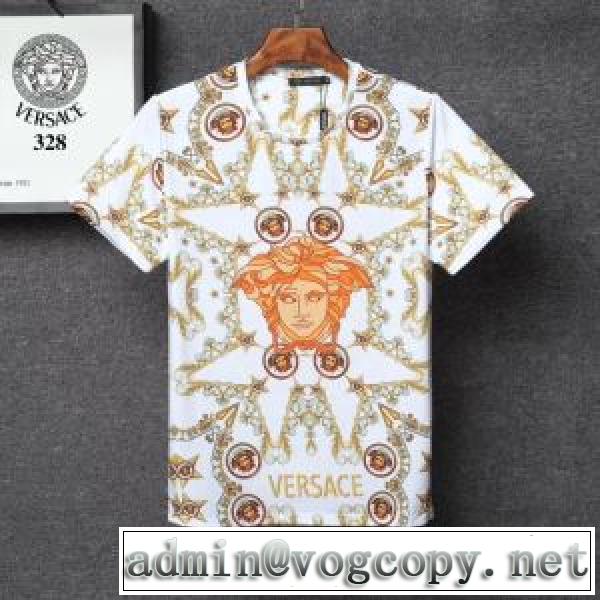 3色可選 ヴェルサーチ手の届くプライスが魅力的  VERSACE 20SSトレンド 半袖Tシャツ 素敵なアイテムvogcopy.net sn:zOHDCm