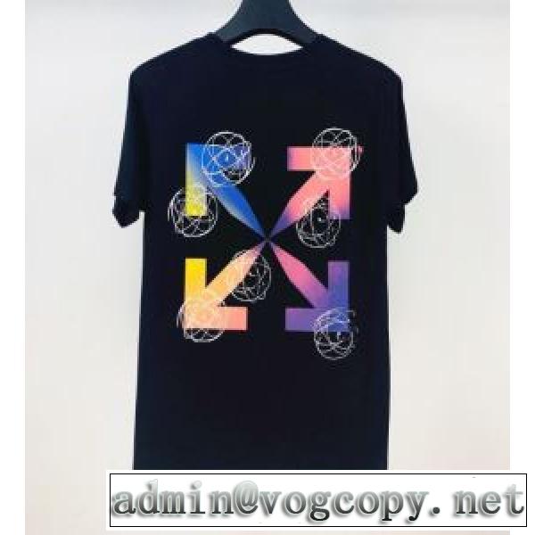 新作が見逃せない 2色可選 半袖Tシャツ 限定色がお目見え Off-White オフホワイト 一目惚れ級にvogcopy.net sn:qiW1Pr