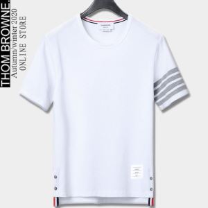 ストリート感あふれ トムブラウン 多色可選 THOM BROWNE 普段使いにも最適なアイテム 半袖Tシャツvogcopy.net sn:qyCeSr-3