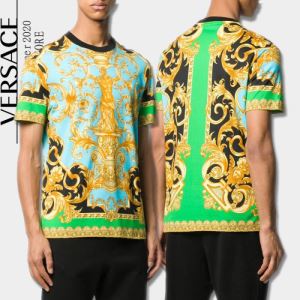 人気ランキング最高 ヴェルサーチ VERSACE 一目惚れ級に 半袖Tシャツ 有名ブランドですvogcopy.net sn:TjKLPz-3