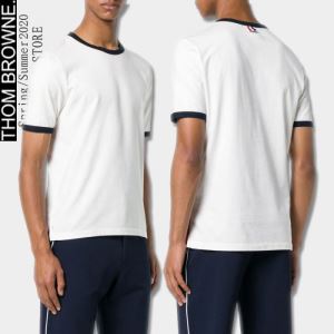THOM BROWNE  3色可選 ストリート界隈でも人気 トムブラウン ストリート系に大人気 半袖Tシャツ 最新の入荷商品vogcopy.net sn:SDmqiC-3
