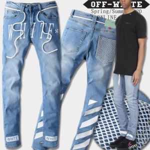オフホワイト 大人気柄 Off-White 価格帯が低い  ジーンズ 非常にシンプルなデザインなvogcopy.net sn:D0byqa-3