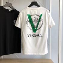 2色可選 普段使いにも最適なアイテム 半袖Tシャツ ストリート感あふれ ヴェルサ...