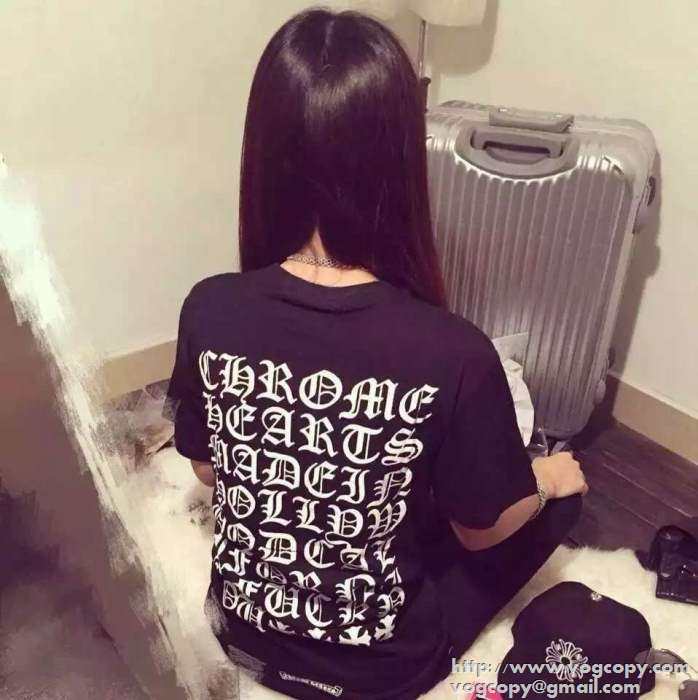 激安 2015 CHROME HEARTS クロムハーツ 半袖Tシャツ 2色可選