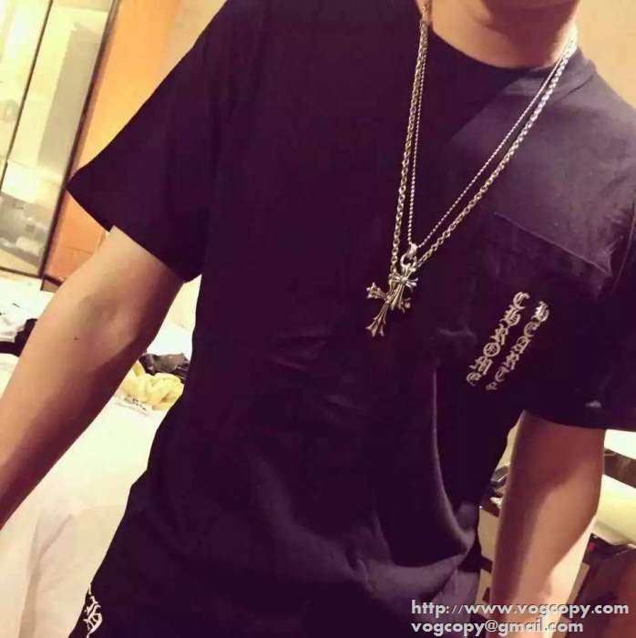 激安 2015 CHROME HEARTS クロムハーツ 半袖Tシャツ 2色可選