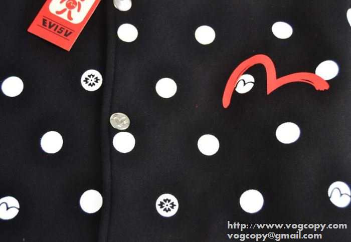 値下げるブランド 2015秋冬 evisu エヴィス 野球ウェア ドット柄　素敵なパーカー
