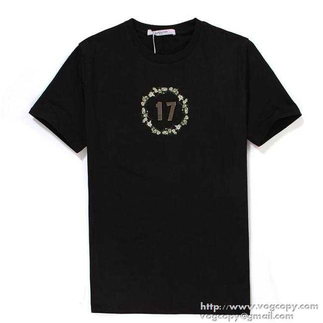 お洒落な　2015春夏  GIVENCHY ジバンシー 半袖Tシャツ 男女兼用