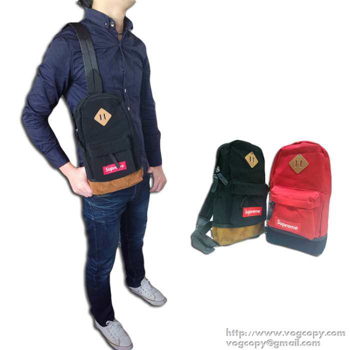 大容量のある 2015秋冬 SUPREME シュプリーム 便利性に溢れる斜め掛けバッグ 2色可選