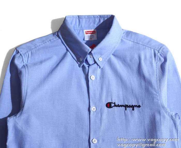 キレイ目スタイル 2015秋冬 SUPREME シュプリーム オックスフォード 人気販売　長袖シャツ 2色可選