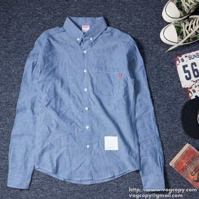 高級感たっぷり 2015秋冬 supreme シュプリーム 保温性に溢れる長袖シャツ 4色可選