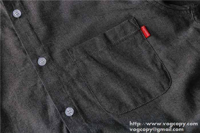 大活躍 2015秋冬 SUPREME シュプリーム　耐久性のある 長袖シャツ 2色可選