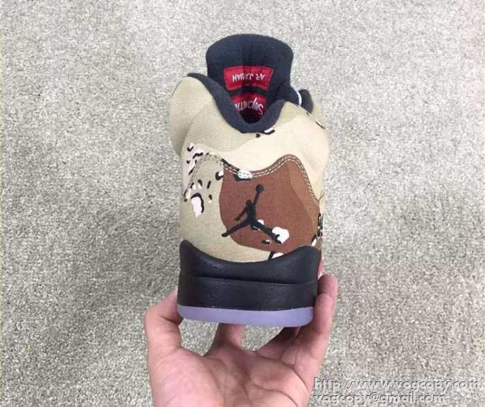 大人気　2015秋冬 supreme x air jordan 5 快適　ランニングシューズ 3色可選