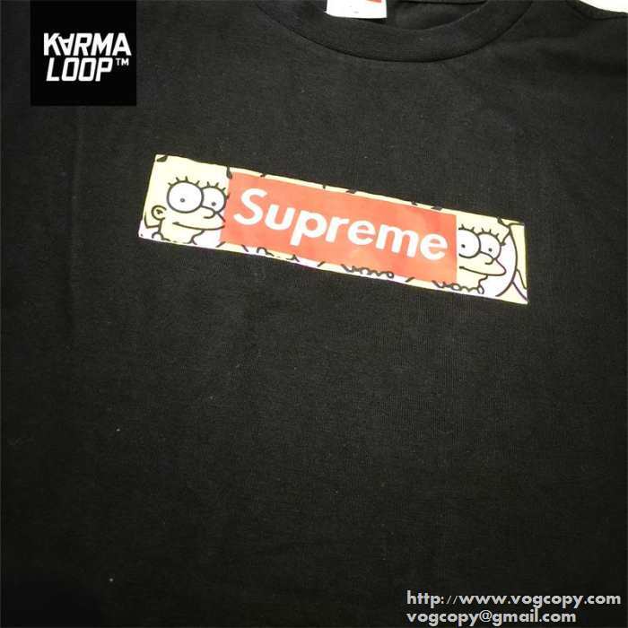 美品　SALE開催 2015春夏 SUPREME シュプリーム 半袖Tシャツ 2色可選