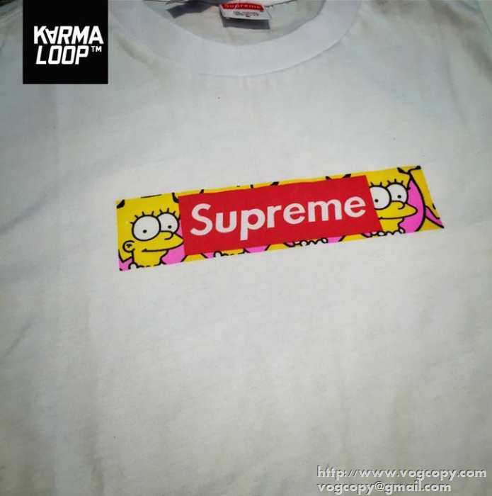 美品　SALE開催 2015春夏 SUPREME シュプリーム 半袖Tシャツ 2色可選