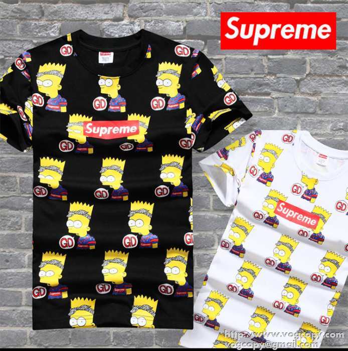 やすい　2015春夏 SUPREME シュプリーム 半袖Tシャツ 2色可選