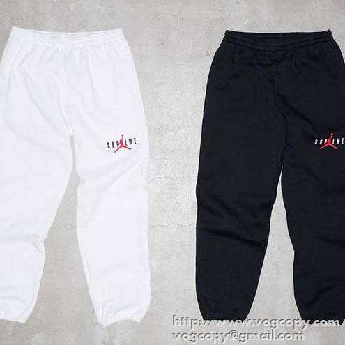 完売品　 2015秋冬 Supreme x Air Jordan ファッション性に溢れる　スポーツパンツ 2色可選