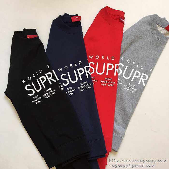  爆買い  2015秋冬 SUPREME シュプリーム プルオーバーパーカー 4色可選