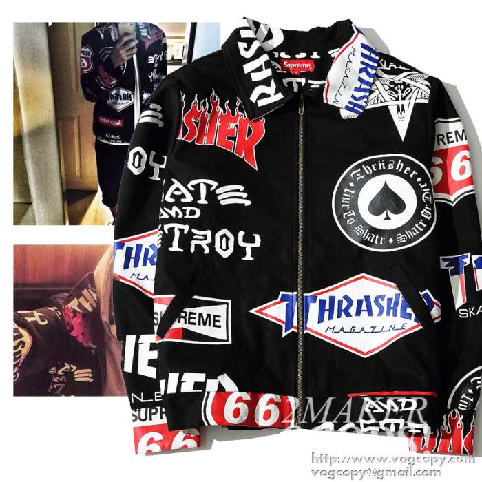 快適な着心地に 2015秋冬 SUPREME シュプリーム 活躍　ブルゾン 2色可選