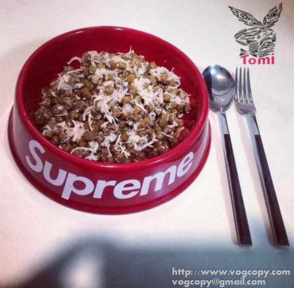 新作 2015 SUPREME シュプリーム 簡単なペット食器 2色可選