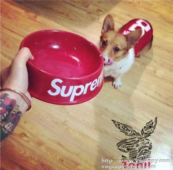 新作 2015 SUPREME シュプリーム 簡単なペット食器 2色可選