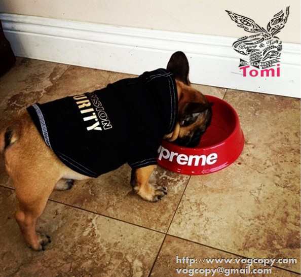新作 2015 SUPREME シュプリーム 簡単なペット食器 2色可選