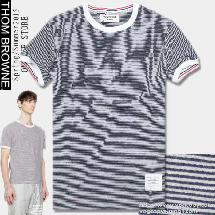 売れ筋　2015トムブラウン THOM BROWNE 半袖ティーシャツ　絶大な人気を誇る