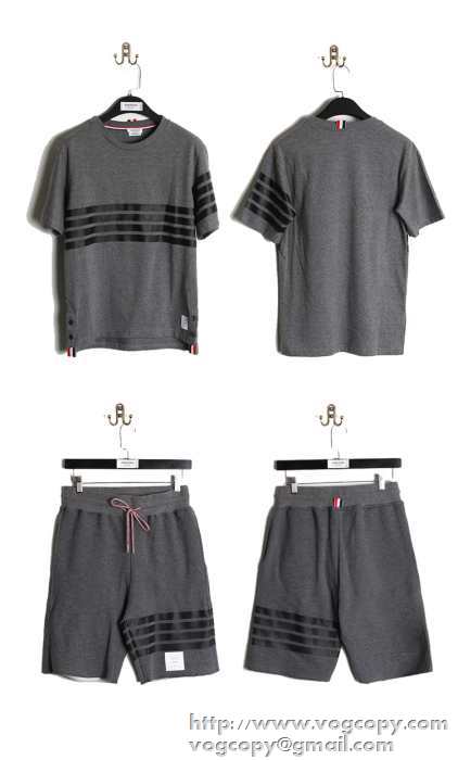 SALE開催 2015　半袖ティーシャツ セットアップ上下 トムブラウン THOM BROWNE