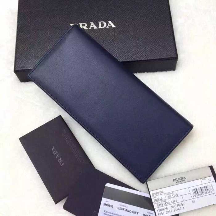 独特な高級感 秋冬 prada プラダ 二つ折り財布 高級感たっぷりなデザイン2色可選