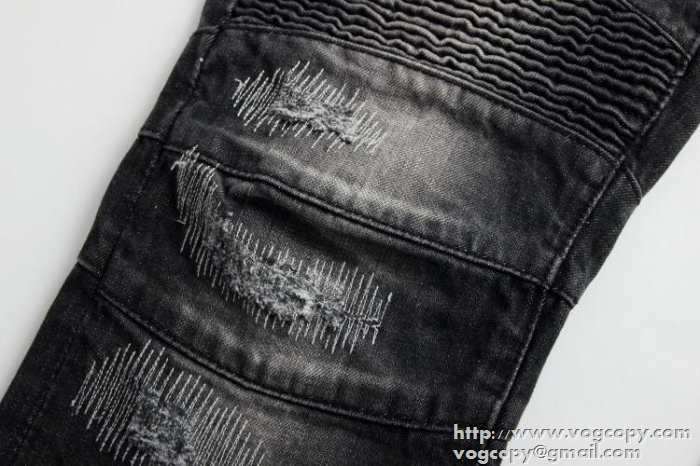 2015 超綺麗　 BALMAIN バルマン 重宝　ダメージデニム 