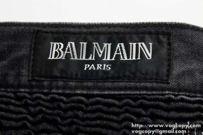 2015 超綺麗　 BALMAIN バルマン 重宝　ダメージデニム 