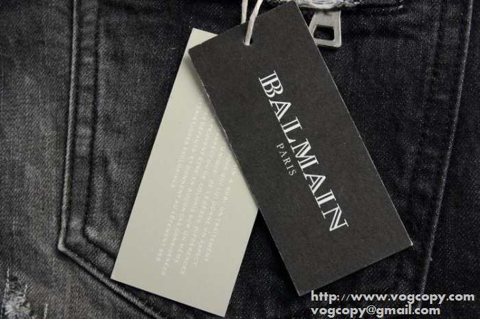 2015 超綺麗　 BALMAIN バルマン 重宝　ダメージデニム 