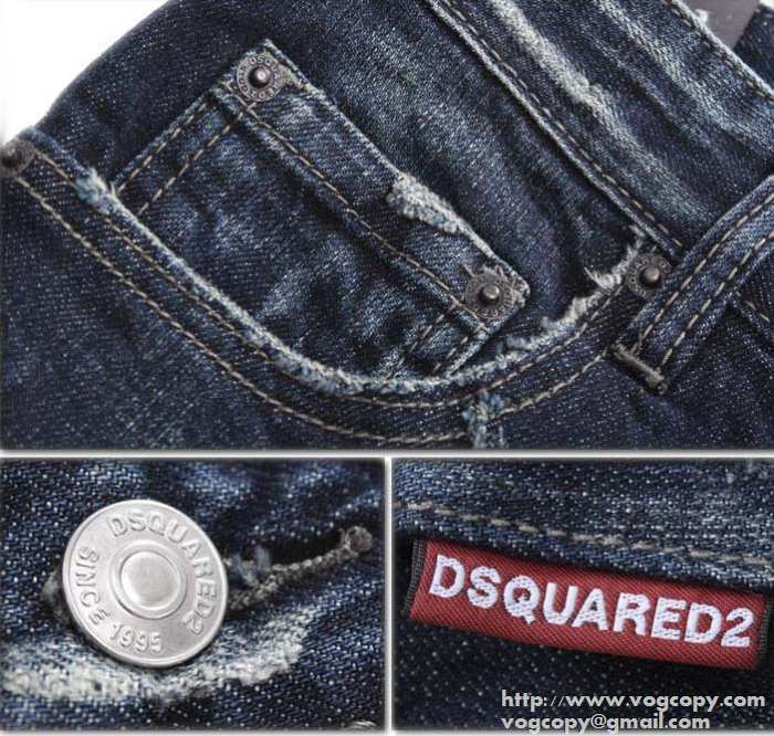 キレイに　2015 DSQUARED2 ディースクエアード カジュアル　ダメージデニム
