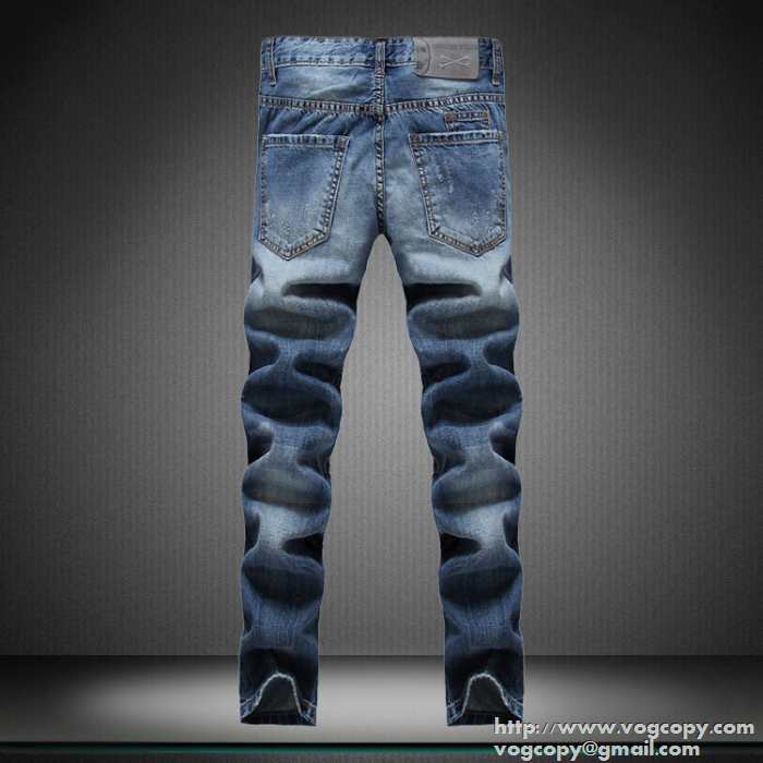 評価が高い 2015 PHILIPP PLEIN フィリッププレイン 大人気　ダメージデニム