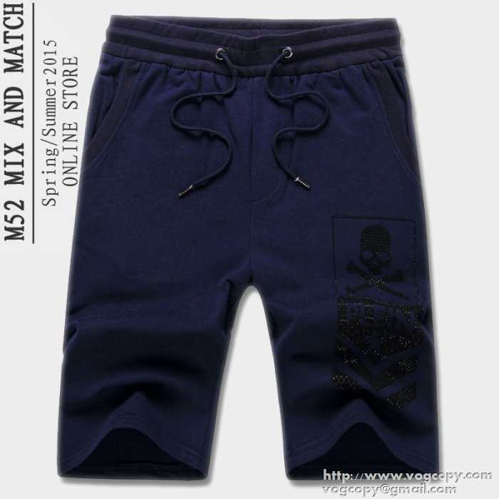 魅力　 2015 PHILIPP PLEIN フィリッププレイン 快適ショートパンツ 4色可選