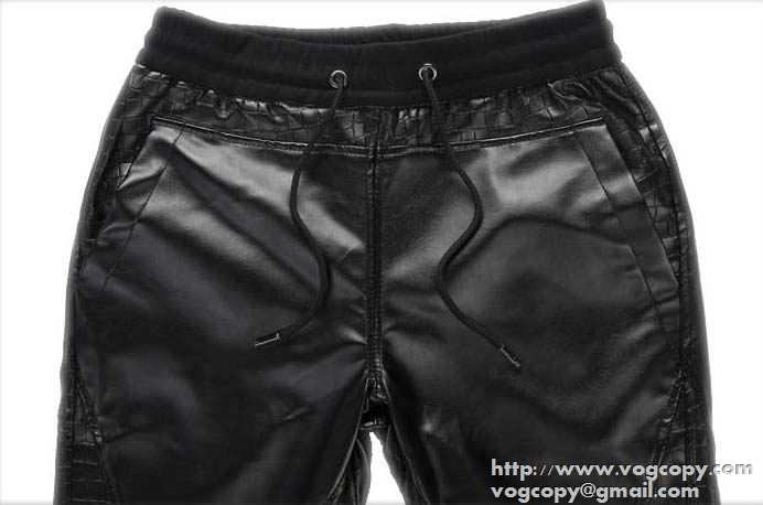 高級感満点の　2015秋冬 PHILIPP PLEIN フィリッププレイン存在感を演出　 レザーパンツ