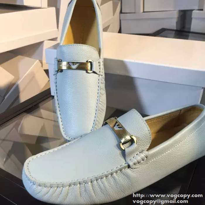 超人気　 2015ARMANI アルマーニ 完売　カジュアルシューズ 4色可選 フルグレインレザー