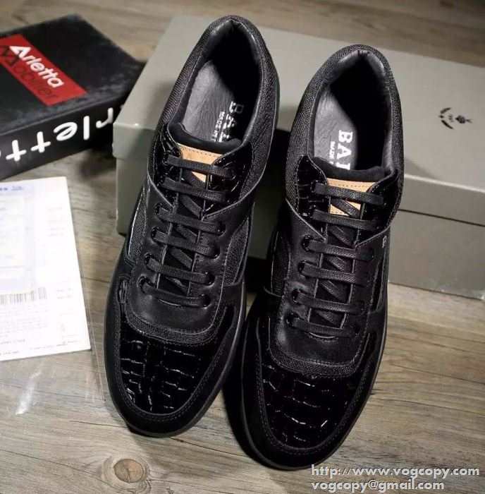 カジュアルすぎず　 2015秋冬 BALLY バリー 疲れにくいランニングシューズ 2色可選