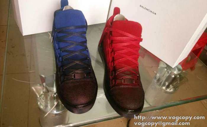 編みが魅力満点！2015 BALENCIAGA バレンシアガ ハイトップシューズ 独特なデザイン