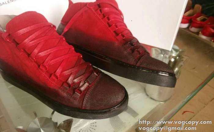 編みが魅力満点！2015 BALENCIAGA バレンシアガ ハイトップシューズ 独特なデザイン