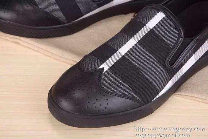 コストパフォーマンス高い 2015 BURBERRY バーバリー スニーカー 紐なし