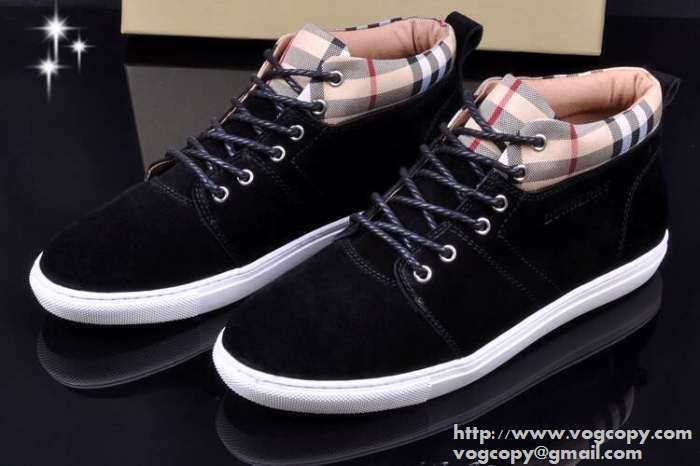 大特価　2015　BURBERRY バーバリー ハイカットスニーカー 抗菌、防臭加工
