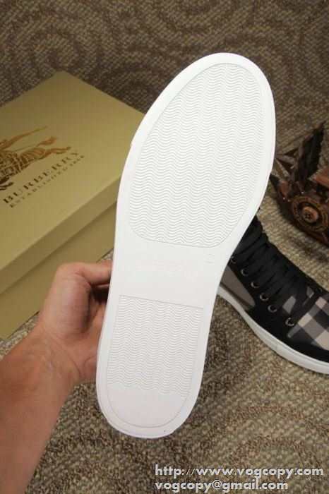 お買い得 2015秋冬 BURBERRY バーバリー 値下げる商品　ハイトップシューズ 2色可選