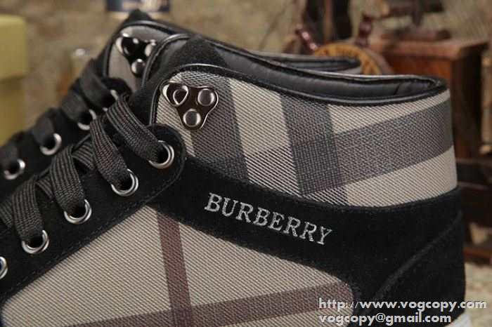 お買い得 2015秋冬 BURBERRY バーバリー 値下げる商品　ハイトップシューズ 2色可選