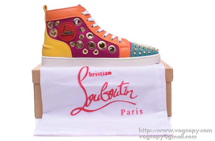 エレガンスな雰囲気　2015 Christian Louboutinクリスチャンルブタン 抜群　ハイトップシューズ