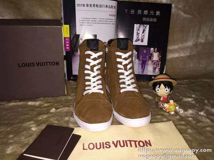 美品　完売　2015 LOUIS VUITTON ルイ  履き心地抜群　ハイカットスニーカー 3色可選