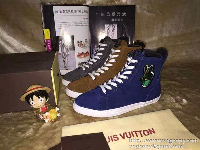 美品　完売　2015 LOUIS VUITTON ルイ  履き心地抜群　ハイカットスニーカー 3色可選