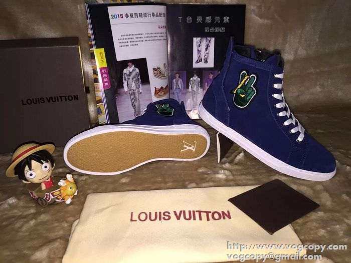 美品　完売　2015 LOUIS VUITTON ルイ  履き心地抜群　ハイカットスニーカー 3色可選