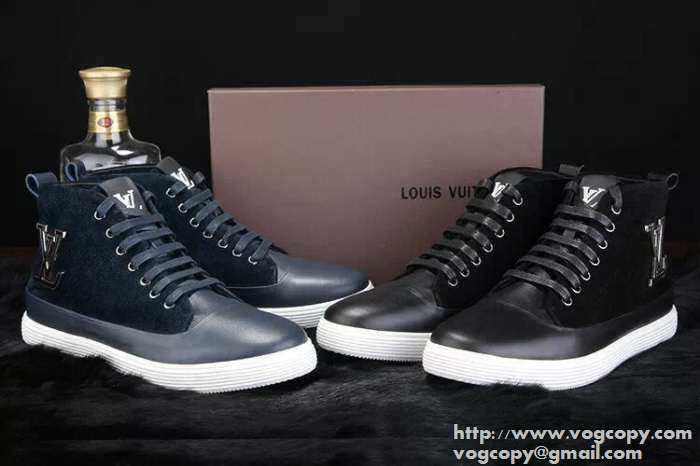 大人気 2015 LOUIS VUITTON ルイ ヴィトン 快適なハイカットスニーカー 2色可選 