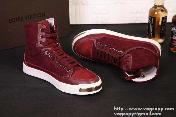 完売 2015 LOUIS VUITTON ルイ ヴィトン お洒落　ハイカットスニーカー 3色可選