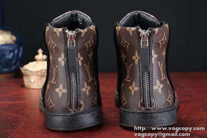 人気販売　2015　 LOUIS VUITTON ルイ ヴィトン クッション性抜群　ハイカットスニーカー 3色可選